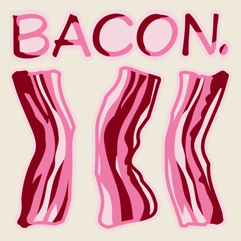Bacon, bacon, nourriture drôle, viande, gourmet