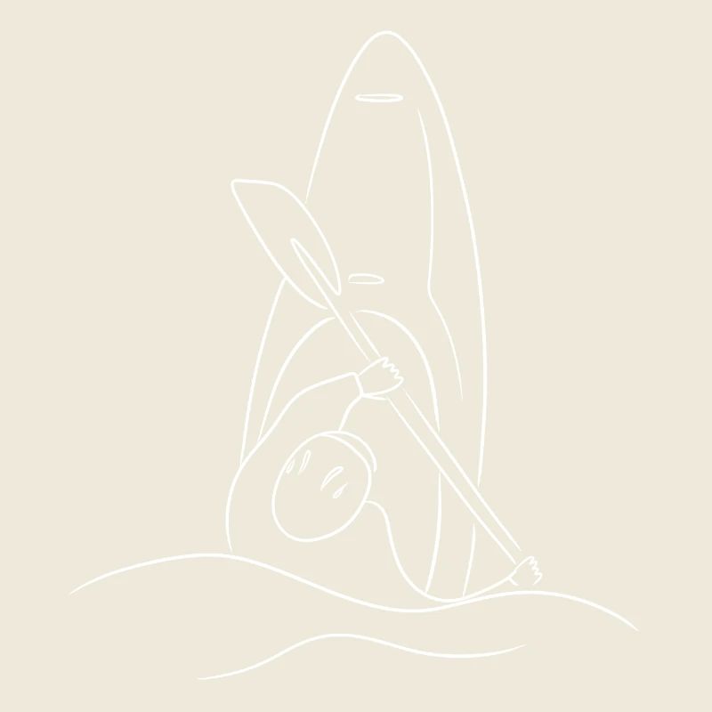 Kayaker in whitewater boat