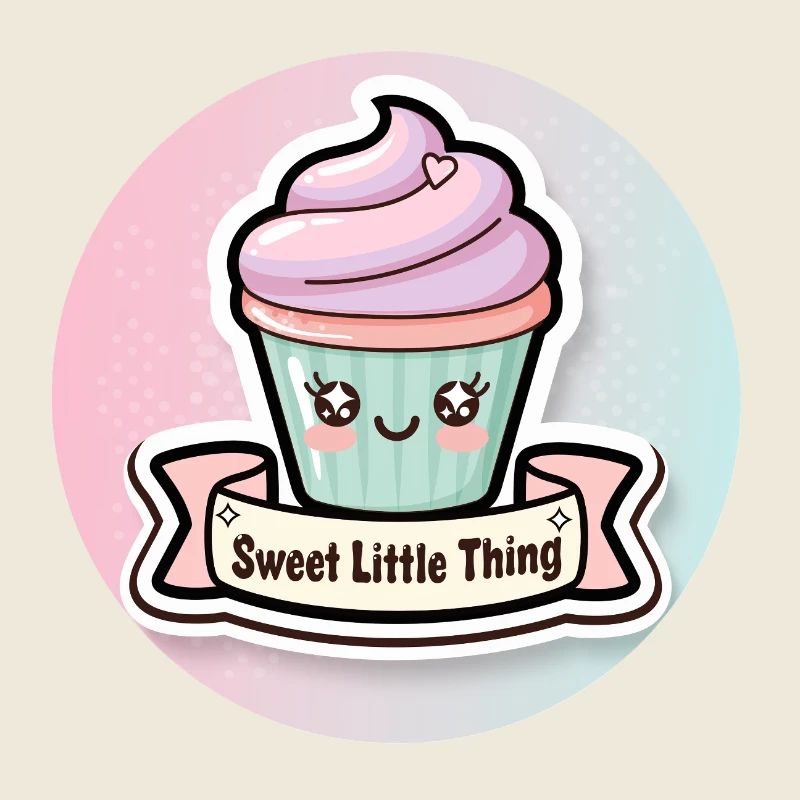 Süßer Cupcake mit Herzchen