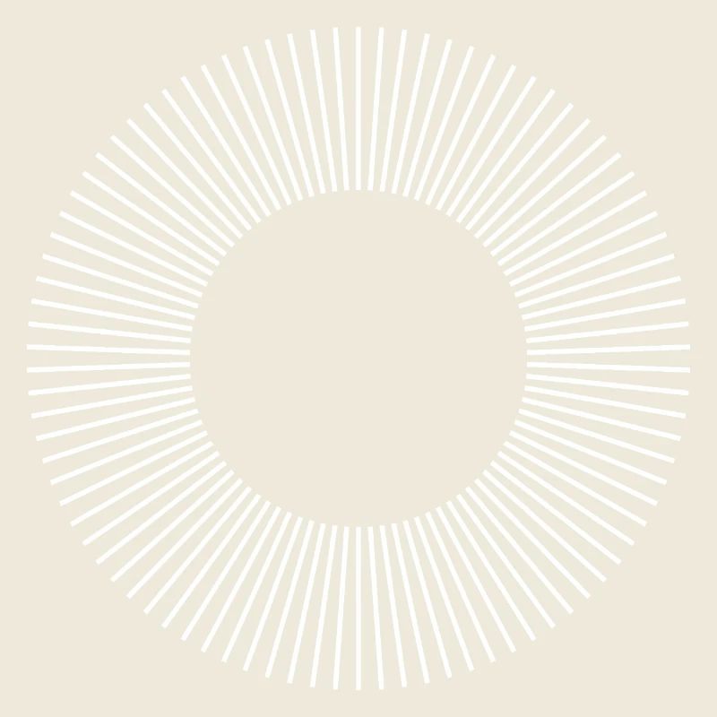 Geometrisches Sunburst-Ringmuster