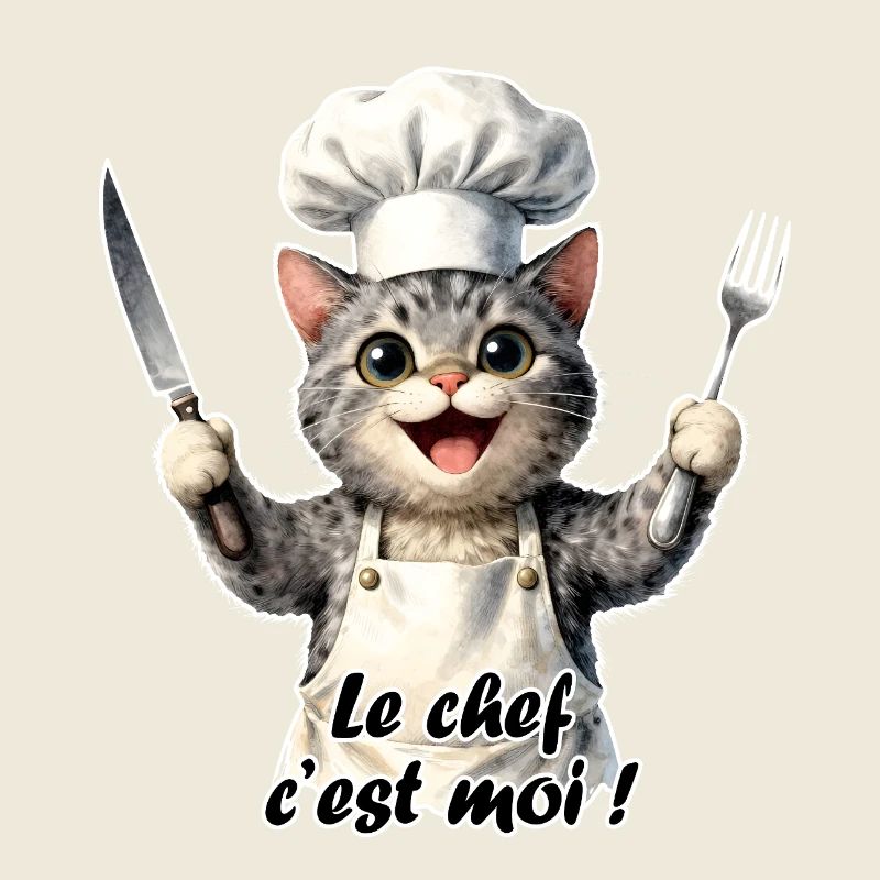 Chat chef de cuisine : je suis le chef
