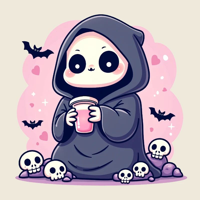 Petit démon flippant et mignon | Pastel Goth Ligne Audacieuse A