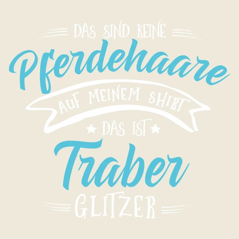 Traber Pferde Shirt-Glitzer