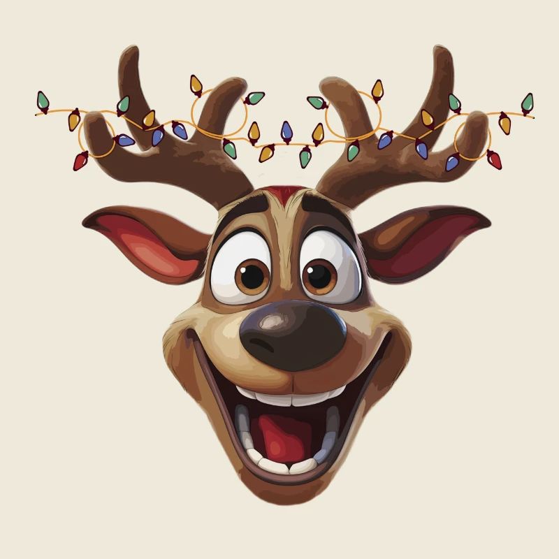 Weihnachten Rudolph - Rentier Elch Santa Claus
