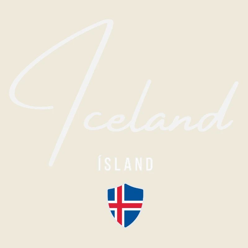Icelandic pride, minimalist sleek design