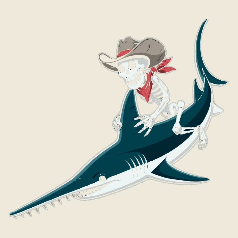Knochencowboy auf Sägefisch-Abenteuer Sägerochen 