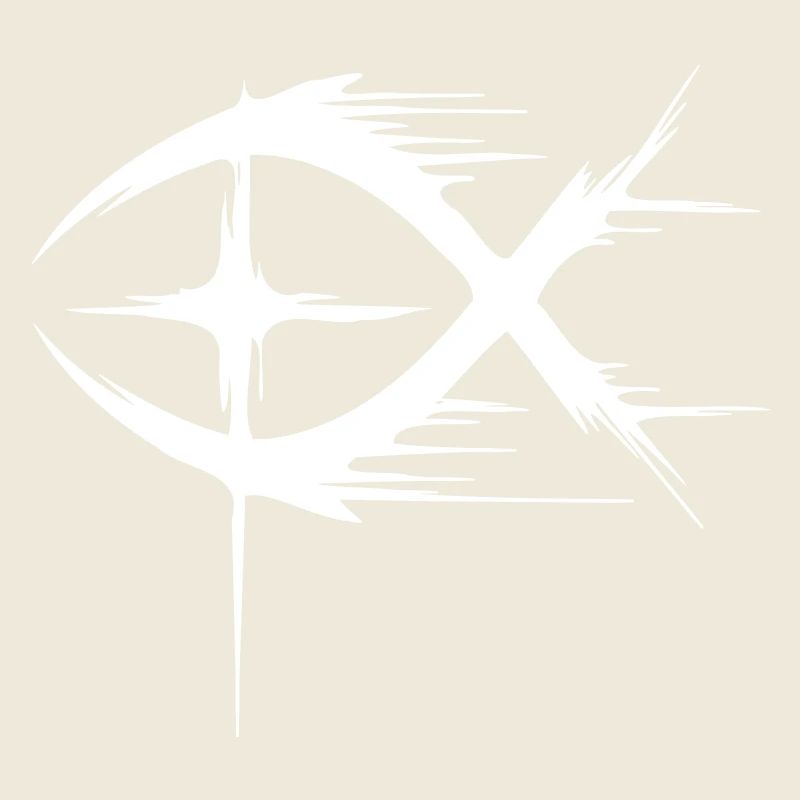 Jésus Poisson+Croix Moderne