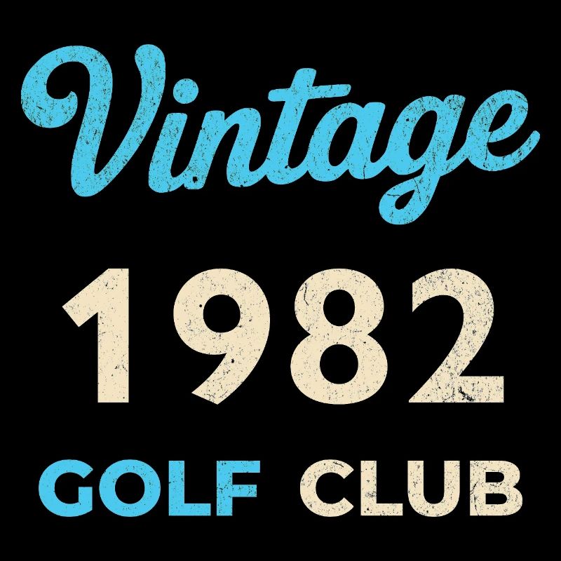 Vintage 1982 Golf Club Retro Birth Year Gift