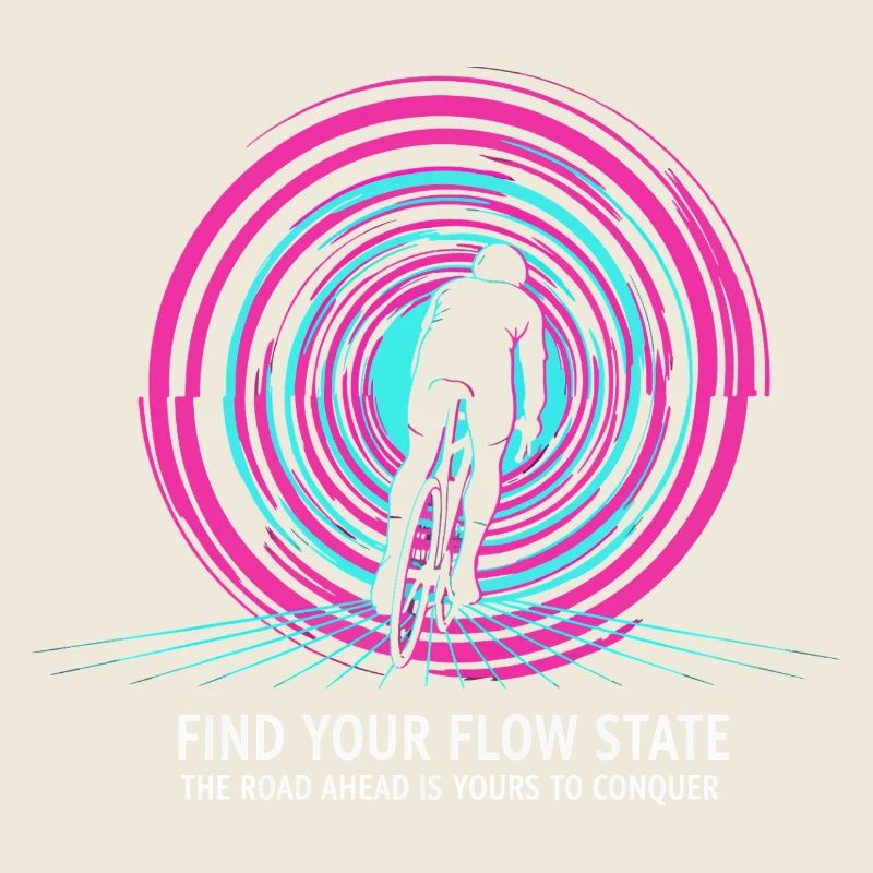 Flow State Cyclist Neon Route