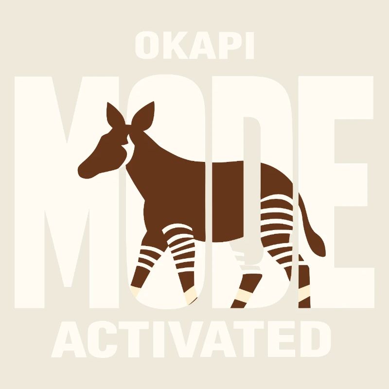 Okapi-liebhaber Okapi-tier Seltene Tierweltliebe
