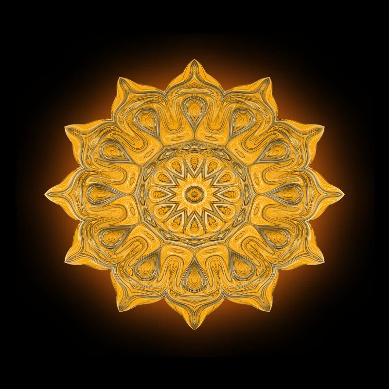 Mandala de lumière du soleil