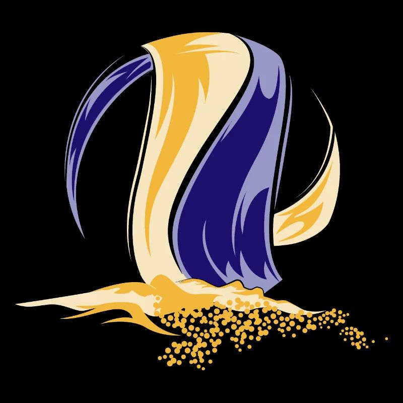 Symbole de l’équipe de volleyball de plage Couleurs du logo Sable