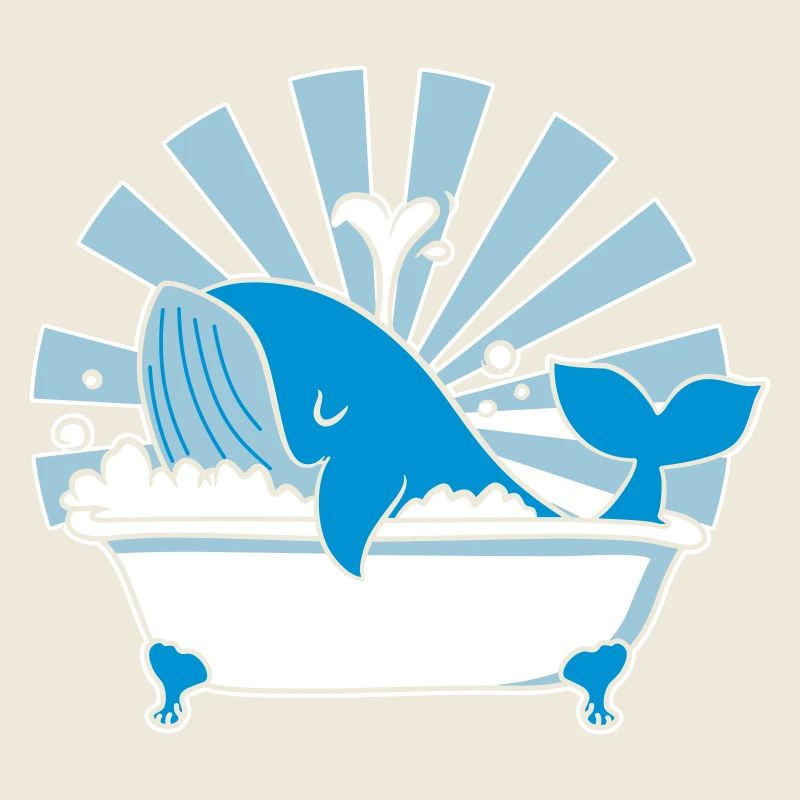 Baleine dans la baignoire – Funny Ocean Design