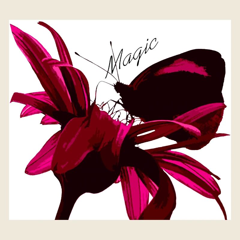 Magischer Schmetterling rot
