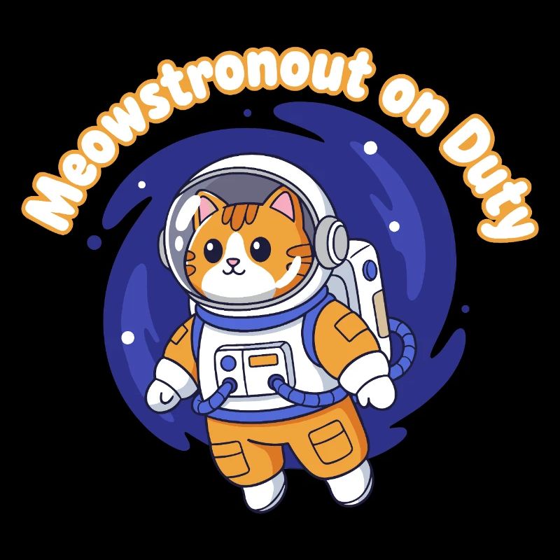 Meowstronaut On Duty