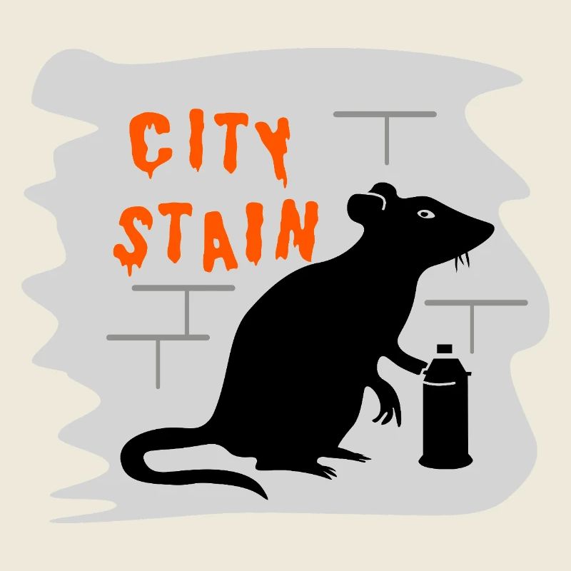 City Stain – Ratten-Graffiti