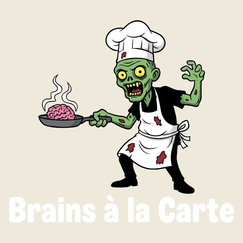 Zombie Chef Brains à la Carte Design