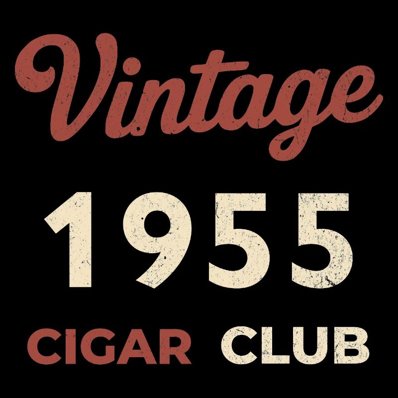 Vintage 1955 Cigar Club Retro Birth Year Gift