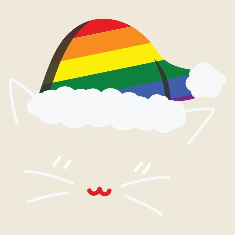 Cat Cat Lover Rainbow LGBT Cats