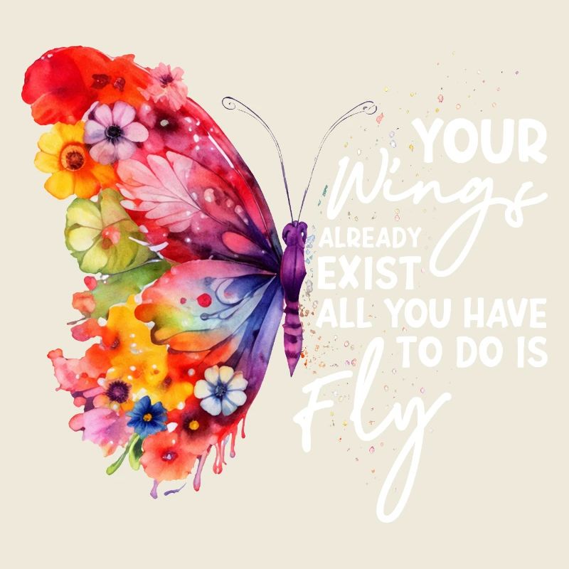 Graphique inspirant de fan papillon