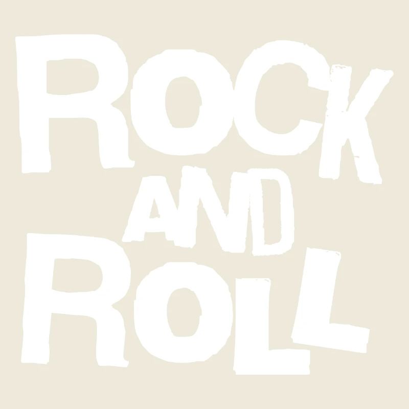 Rock and Roll Bold Typography Tee
