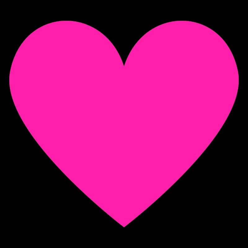 Herz Neon Pink Retro Style