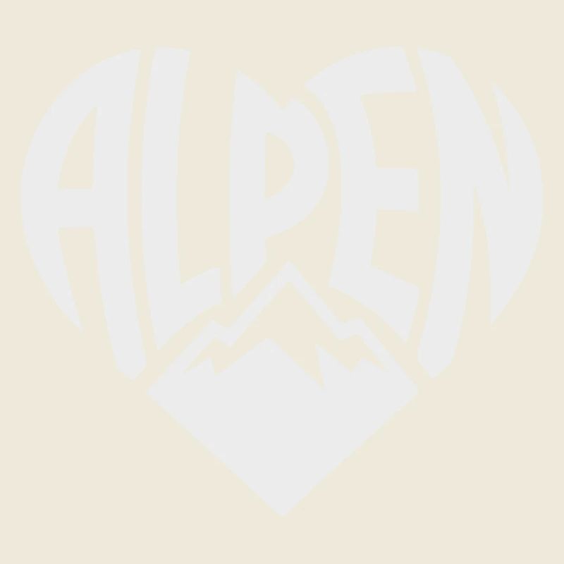 Alpen HerzTypo