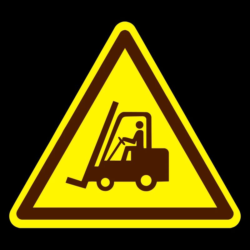 Gabelstapler Schild (Farben anpassbar!)