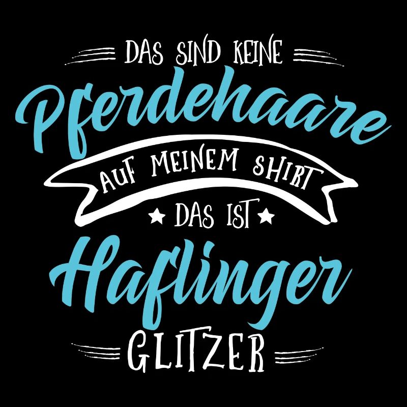 Haflinger Pferde Shirt-Glitzer