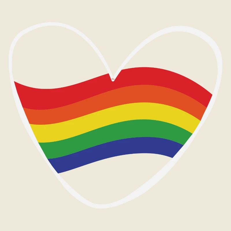 Regenbogen Herz | Geschenk Idee | LGBT