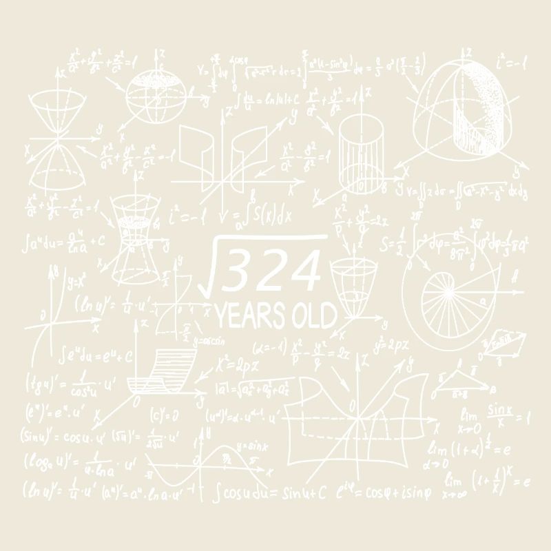 18. Geburtstag Mathe Mathestudent Mathefan