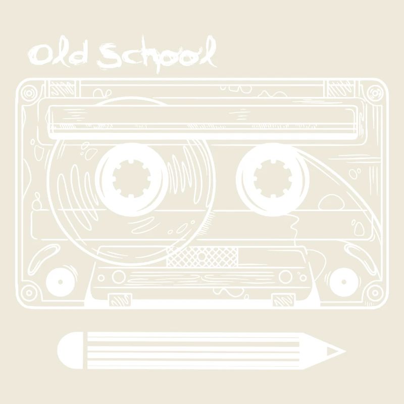 Retro Kassette und Stift