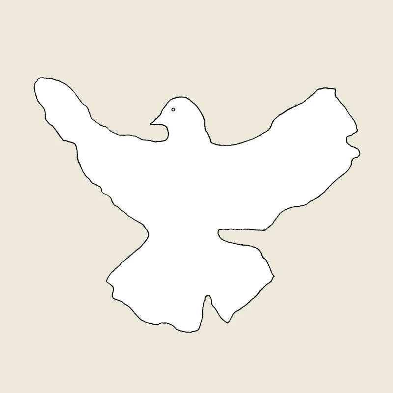 Colombe blanche de la paix