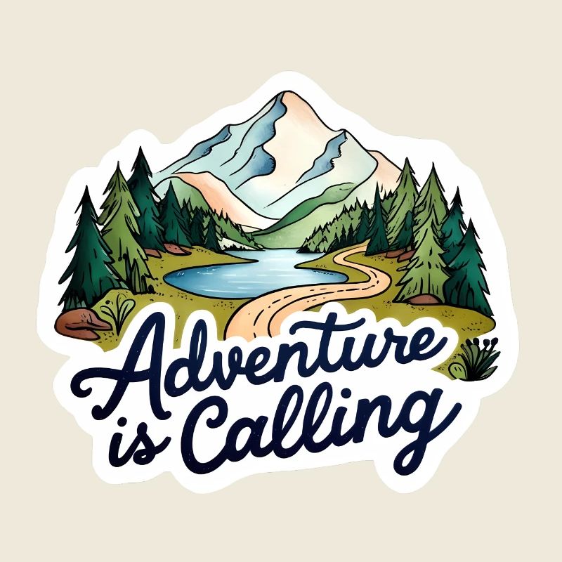 Adventure Is Calling Illustration Design