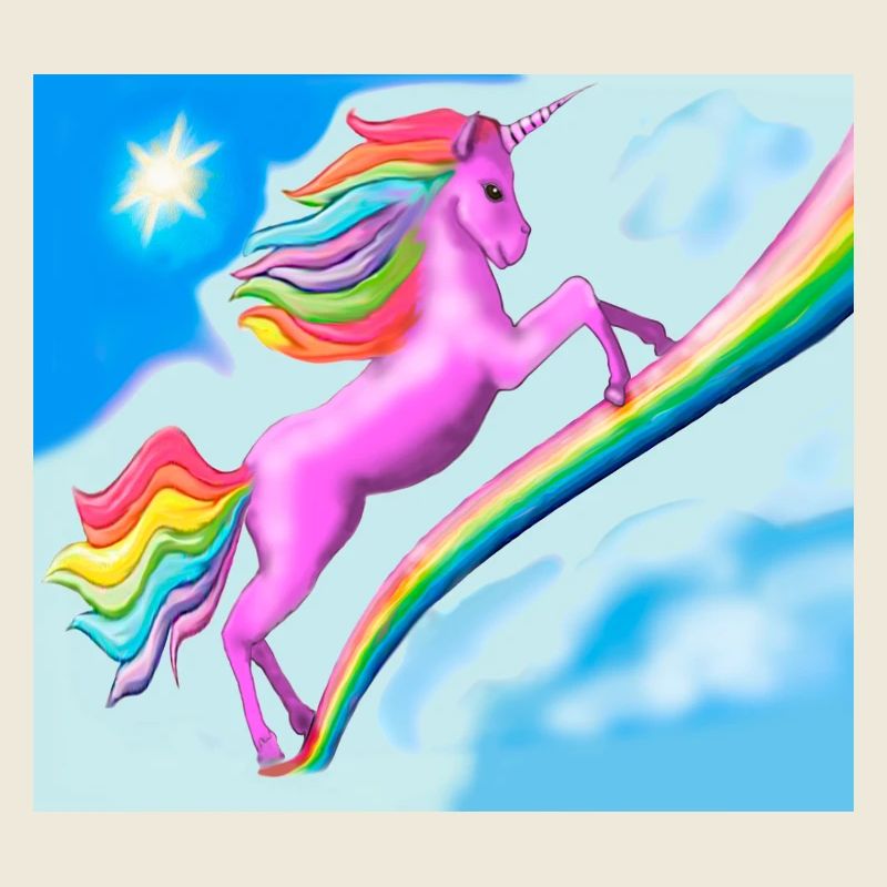 Licorne et arc-en-ciel