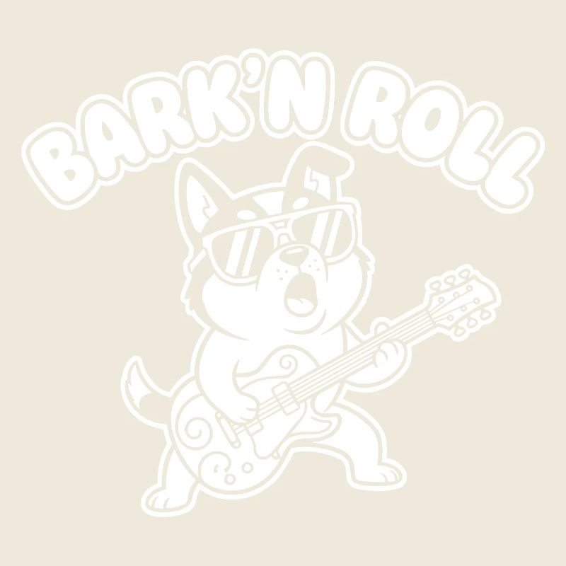 Barkin Roll Dog with Guitar