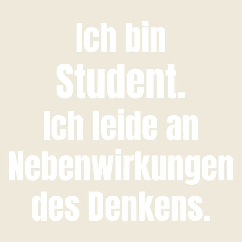 Ich bin Student Denkstress Grafik