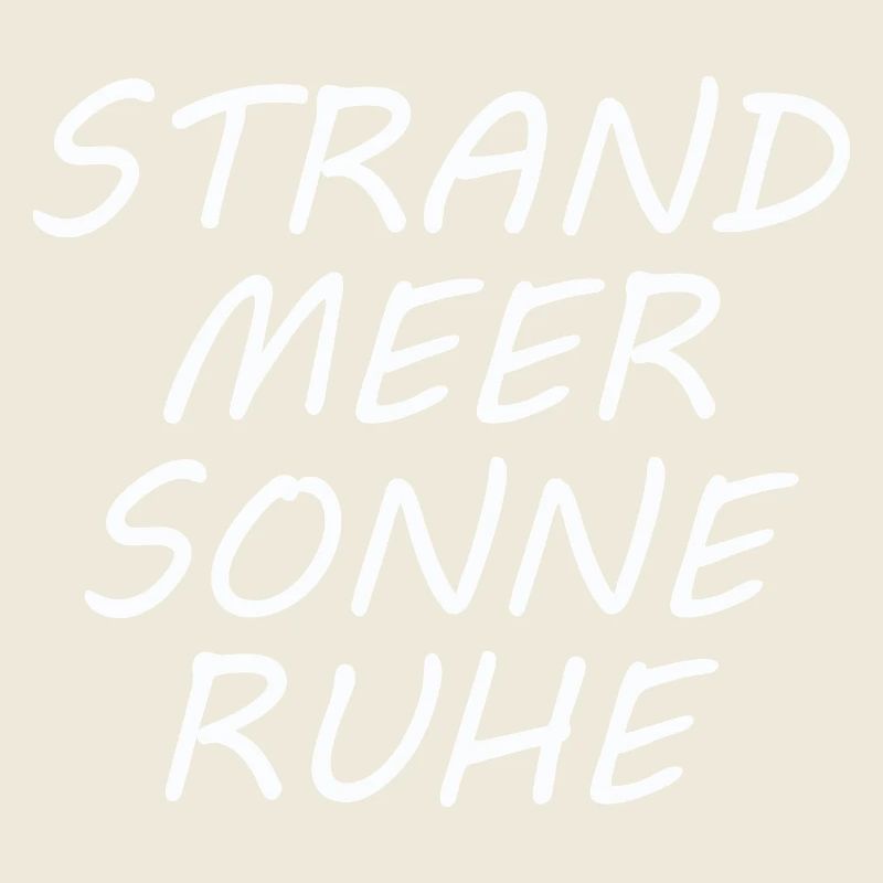 STRAND MEER SONNE RUHE