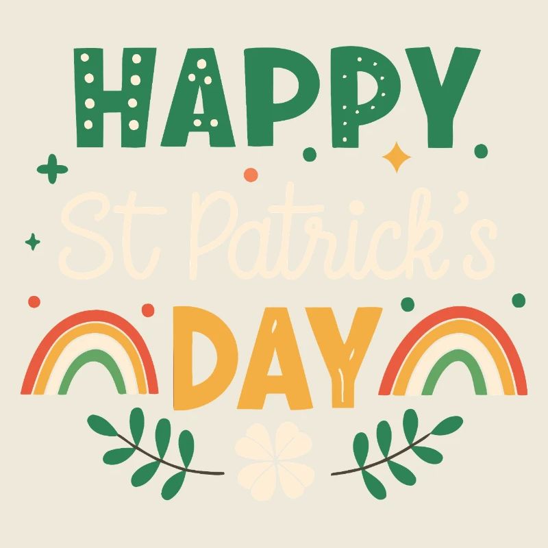 Frohen St. Patrick's Day Regenbogen