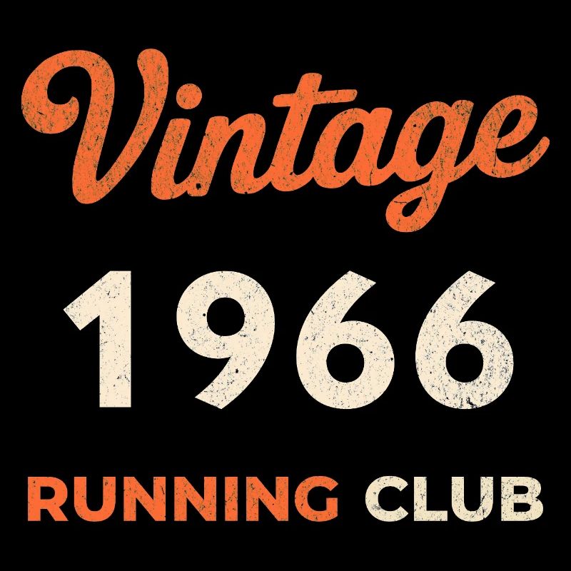 Vintage 1966 Running Club Geburtstag Geschenkidee