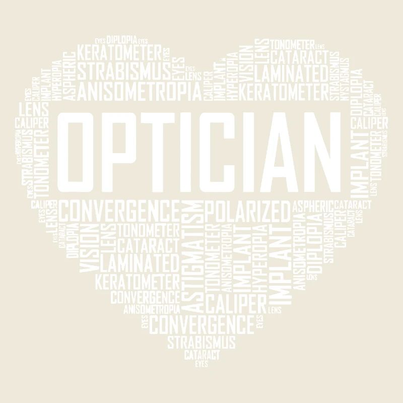 Typographie du cœur de l’opticien