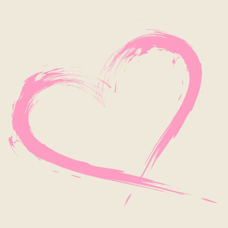Heart brush pink graphique vectoriel