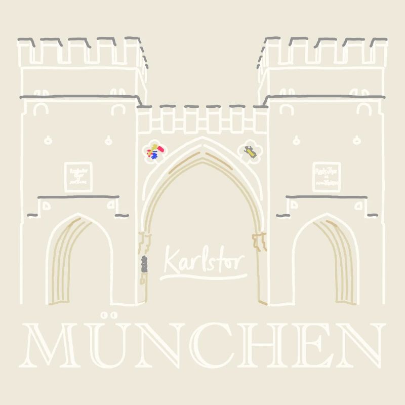 Munich, Karlstor am Stachus
