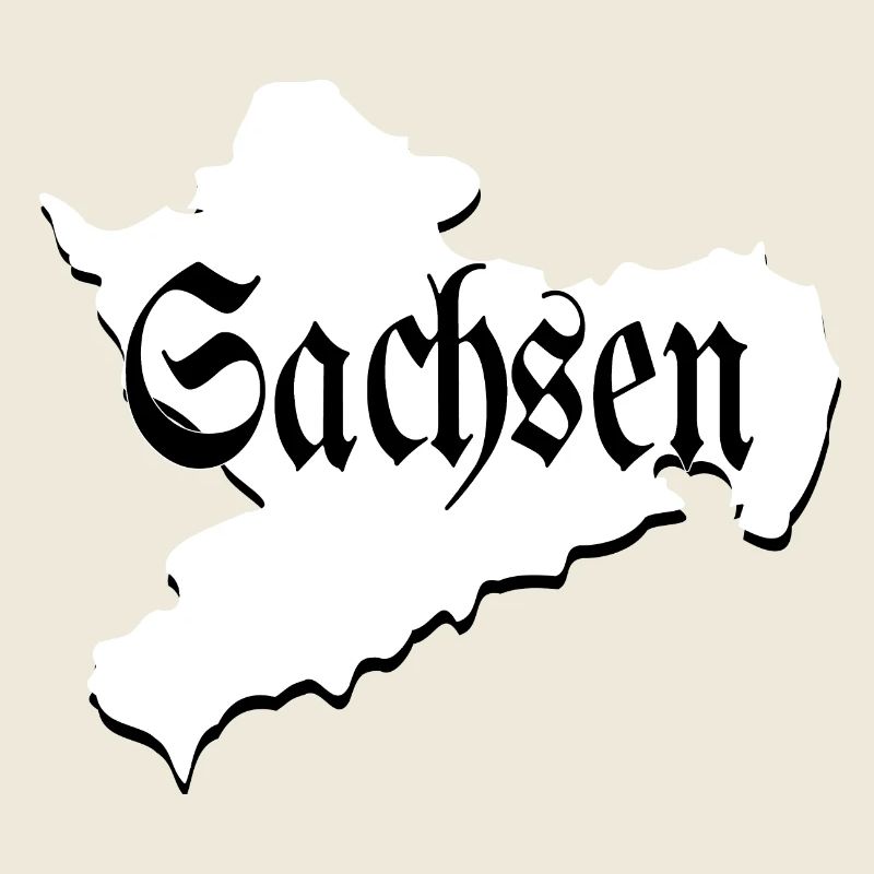 Sachsen schwarz weiß