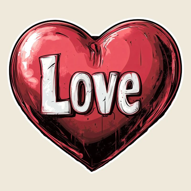 Herz der Liebe Illustration