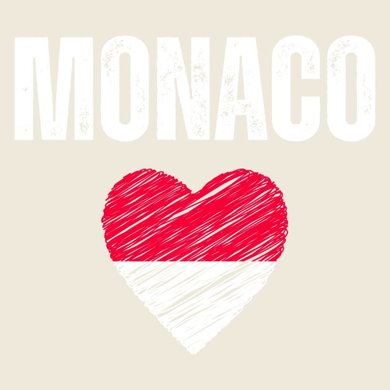 J’aime Monaco, drapeau de Monaco