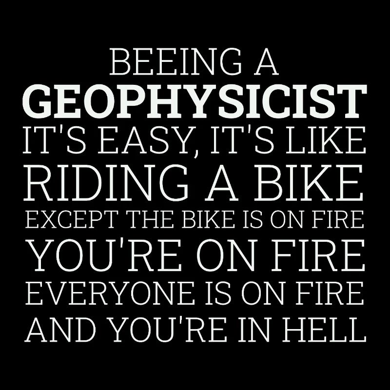 Geophysicist Riding A Bike Geophysics