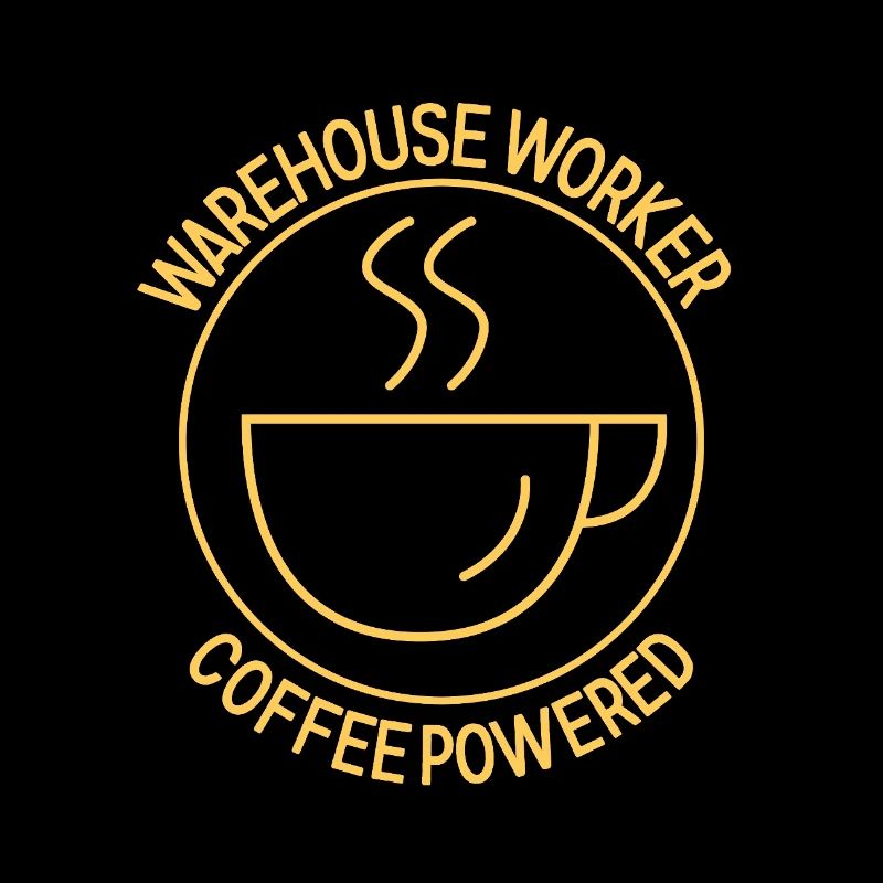 Employé d’entrepôt alimenté par le café
