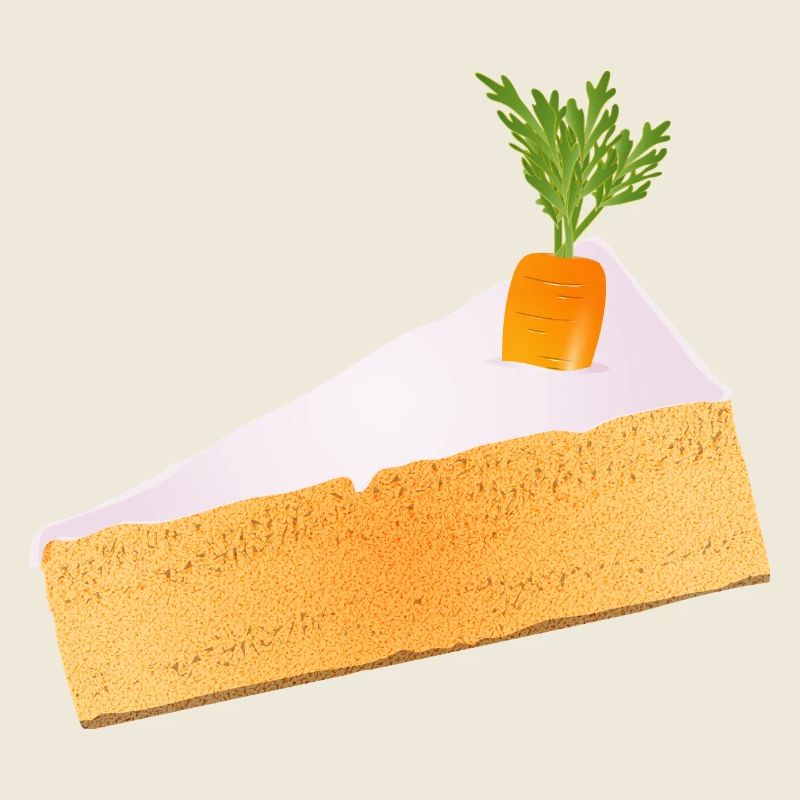 Saftiger Karottenkuchen mit witziger Deko
