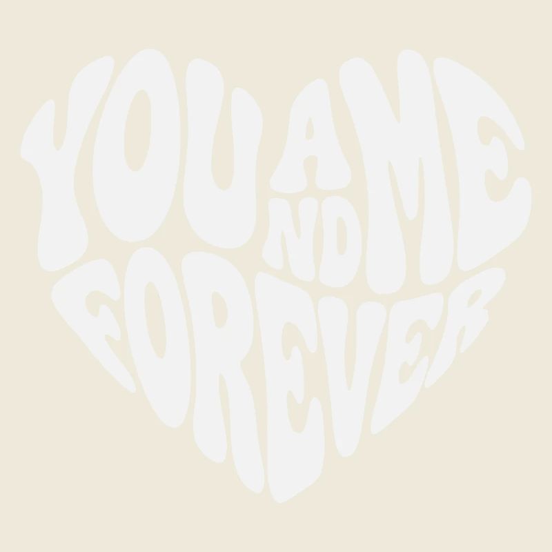 Pour toujours ensemble - Valentine White Retro Heart